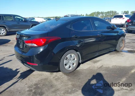 2016 Hyundai Elantra Se from USA, damaged, VIN KMHDH4AE9GU618587